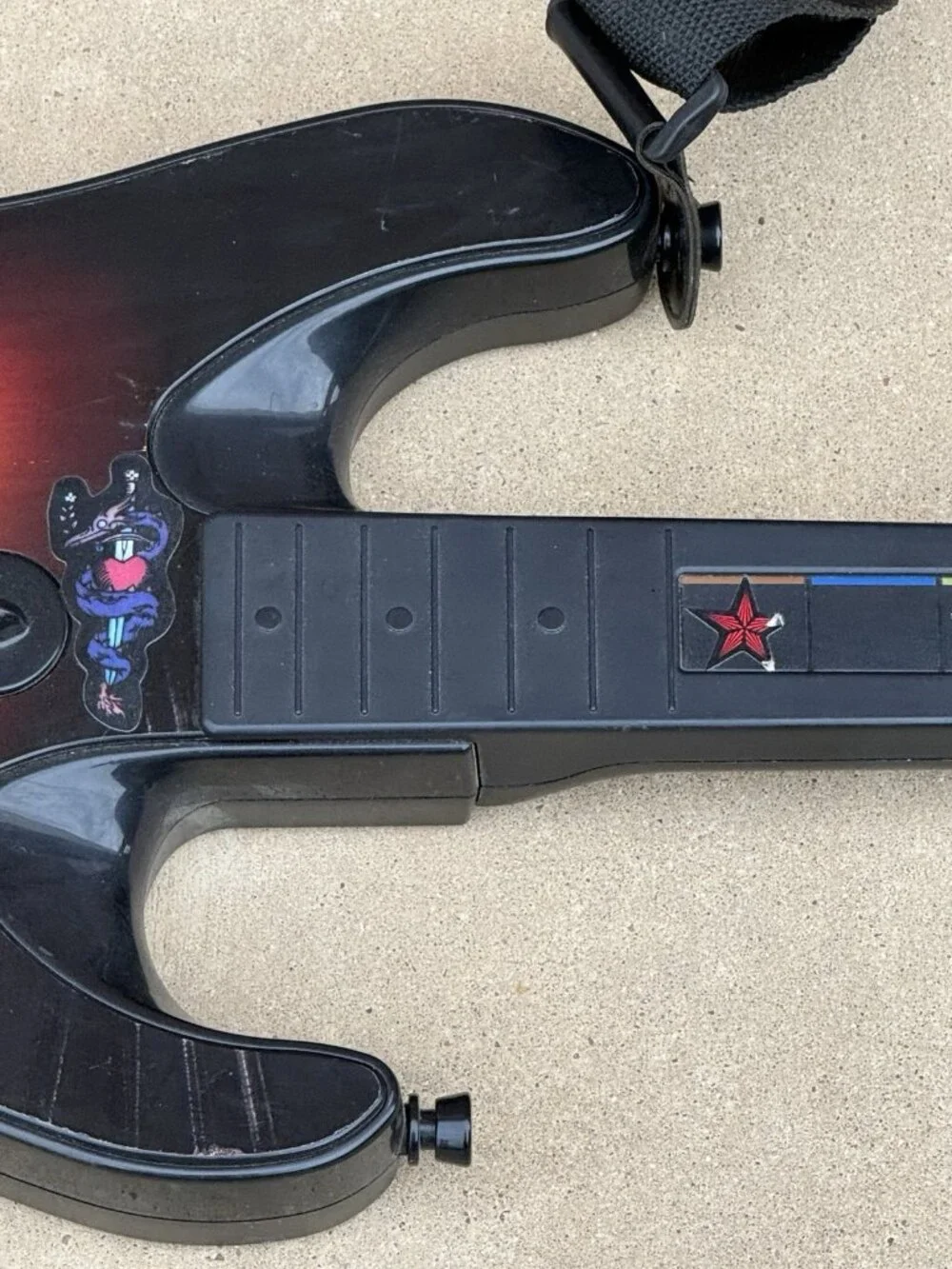 PS3 Guitar Hero Sunburst Wireless 95451.805 Red Octane World Tour *NO DONGLE*